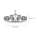 Crystal Column Brass Chandelier-DWHOME