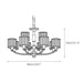 Crystal Column Brass Chandelier-DWHOME