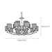 Crystal Column Brass Chandelier-DWHOME