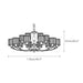 Crystal Column Brass Chandelier-DWHOME