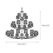 Crystal Column Brass Chandelier-DWHOME