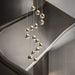 Crystal Modern Pendant Light for Staircase.