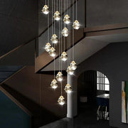 Crystal Modern Pendant Light for Staircase-DWHOME