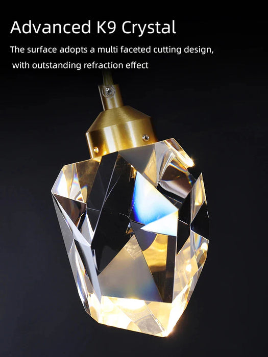 Crystal Modern Pendant Light for Staircase.