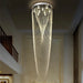 Crystal Tassel Chandelier for Staircase & Foyer.