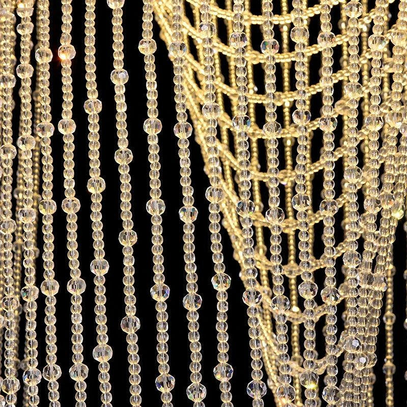 Crystal Tassel Chandelier for Staircase & Foyer-DWHOME