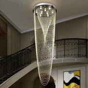 Crystal Tassel Chandelier for Staircase & Foyer-DWHOME
