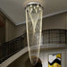 Crystal Tassel Chandelier for Staircase & Foyer.