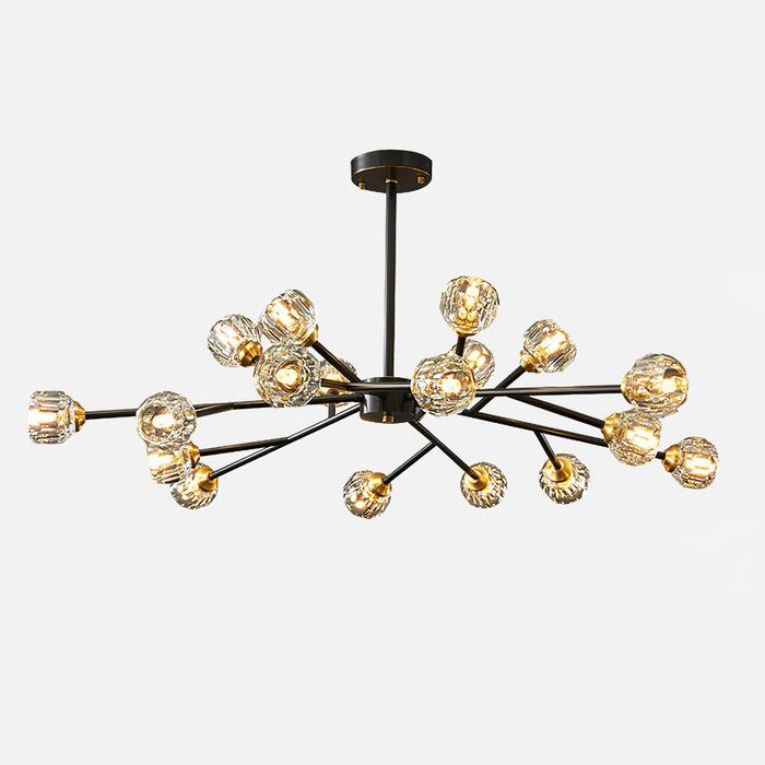 Crystal Ball Round Cluster Chandelier