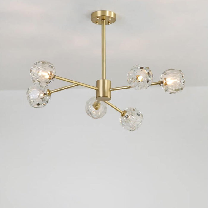 Crystal Ball Round Cluster Chandelier - DWHOME