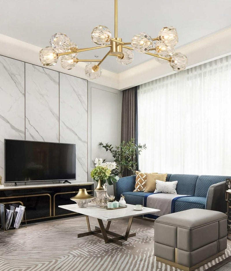 Boule de Cristal Lustre Rond Cluster-DWHOME