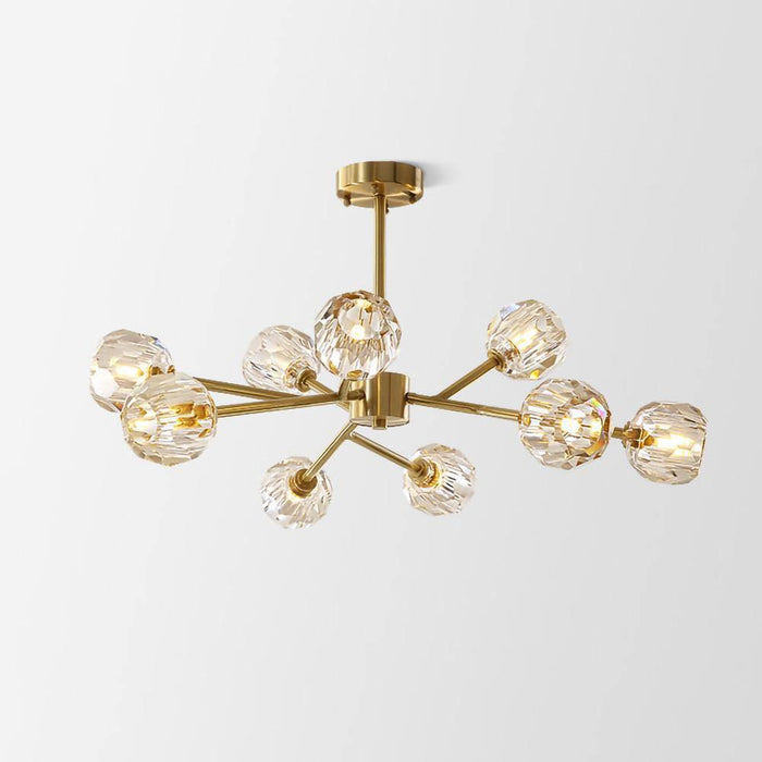 Crystal Ball Round Cluster Chandelier - DWHOME