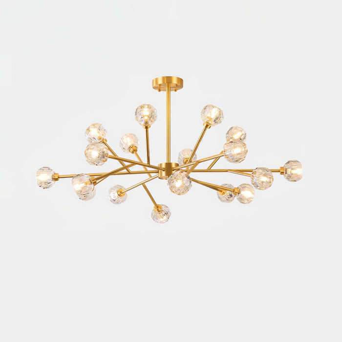 Crystal Ball Round Cluster Chandelier - DWHOME