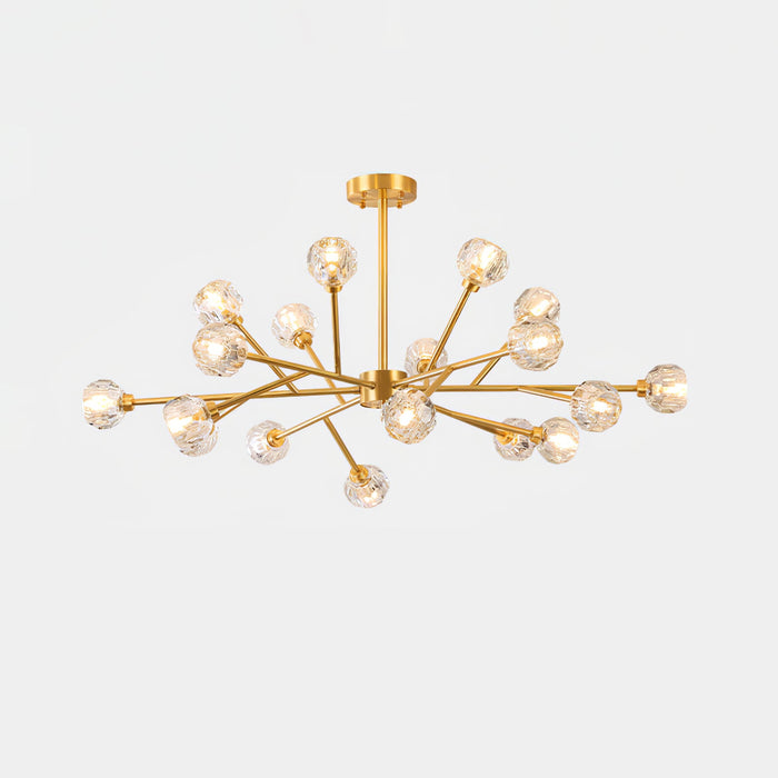 Crystal Ball Round Cluster Chandelier