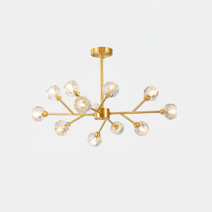 Crystal Ball Round Cluster Chandelier - DWHOME