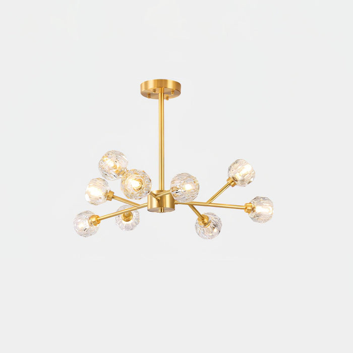 Crystal Ball Round Cluster Chandelier - DWHOME