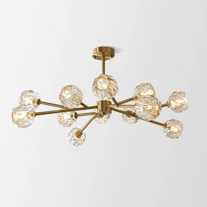 Crystal Ball Round Cluster Chandelier - DWHOME