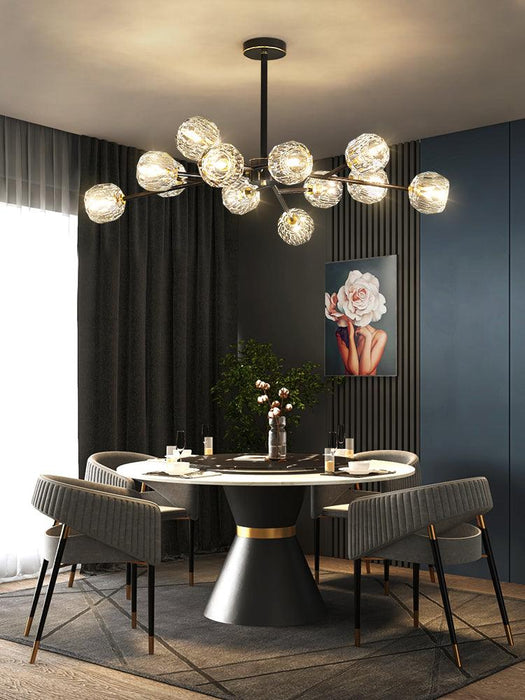 Crystal Ball Round Cluster Chandelier - DWHOME