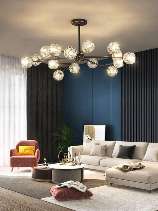 Crystal Ball Round Cluster Chandelier - DWHOME