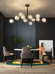 Boule de Cristal Lustre Rond Cluster-DWHOME