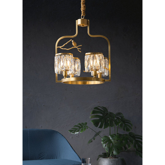 Crystal Bird Chandelier-DWHOME