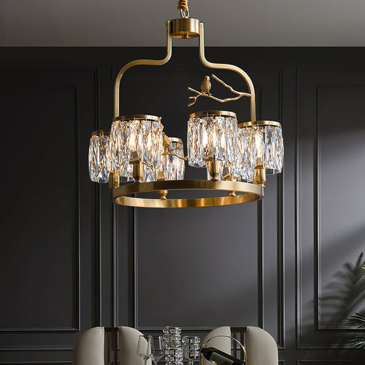 Crystal Bird Chandelier-DWHOME