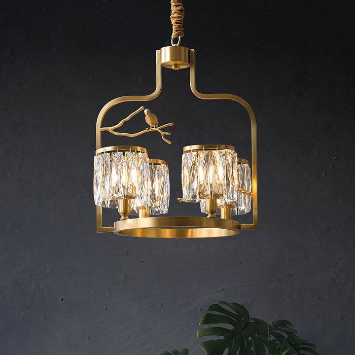 Crystal Bird Chandelier-DWHOME