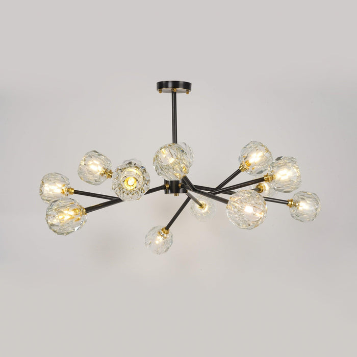 Crystal Ball Round Cluster Chandelier - DWHOME