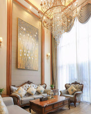 Tatum Lux Shell Crystal Chandelier-DWHOME