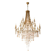 Tatum Lux Shell Crystal Chandelier-DWHOME