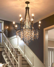 Tatum Lux Shell Crystal Chandelier-DWHOME
