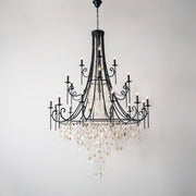 Tatum Lux Shell Crystal Chandelier-DWHOME