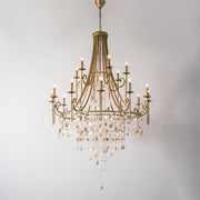 Tatum Lux Shell Crystal Chandelier-DWHOME