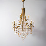 Tatum Lux Shell Crystal Chandelier-DWHOME