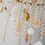 Tatum Lux Shell Crystal Chandelier-DWHOME