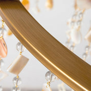Tatum Lux Shell Crystal Chandelier-DWHOME