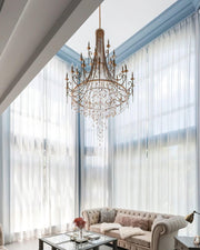 Tatum Lux Shell Crystal Chandelier-DWHOME
