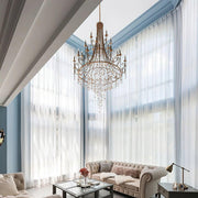 Tatum Lux Shell Crystal Chandelier-DWHOME