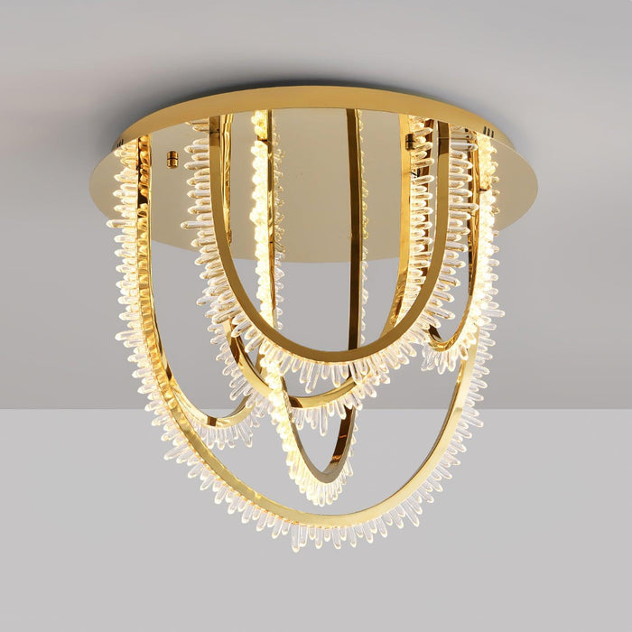 Crystal Corde Ceiling Light.