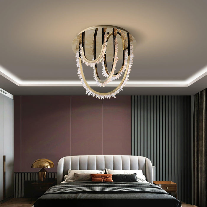 Crystal Corde Ceiling Light.