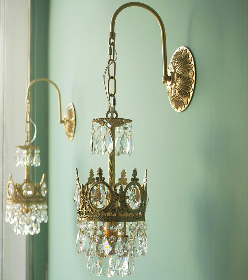 Crystal Crown Wall Light-DWHOME