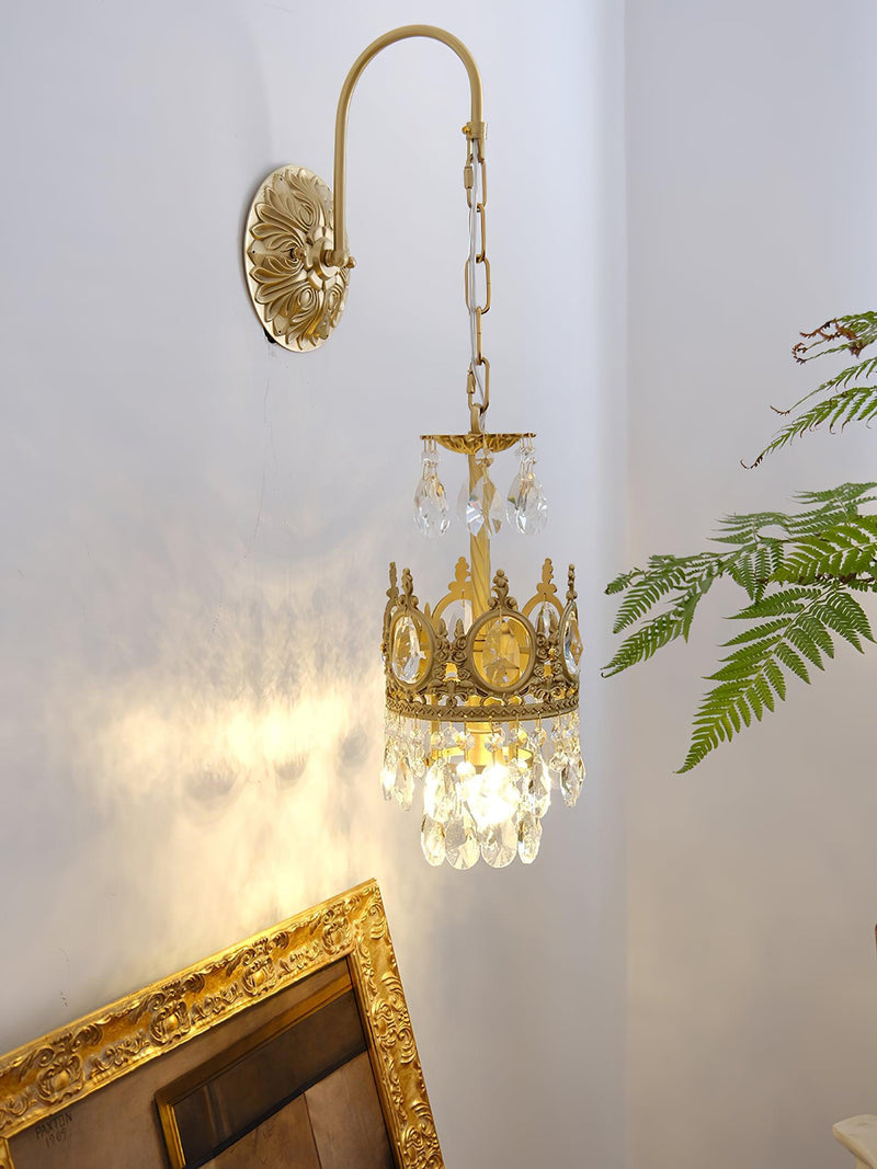 Crystal Crown Wall Light-DWHOME