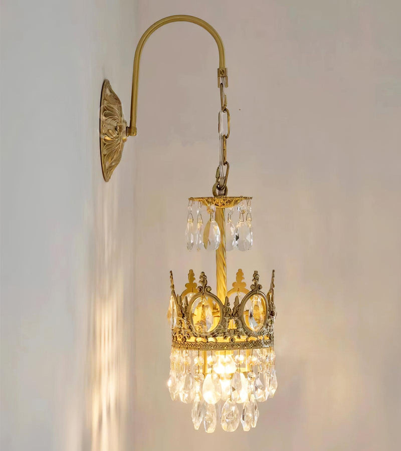 Crystal Crown Wall Light-DWHOME
