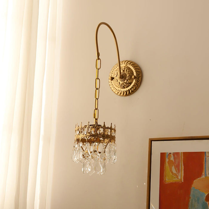 Crystal Crown Sconce-DWHOME