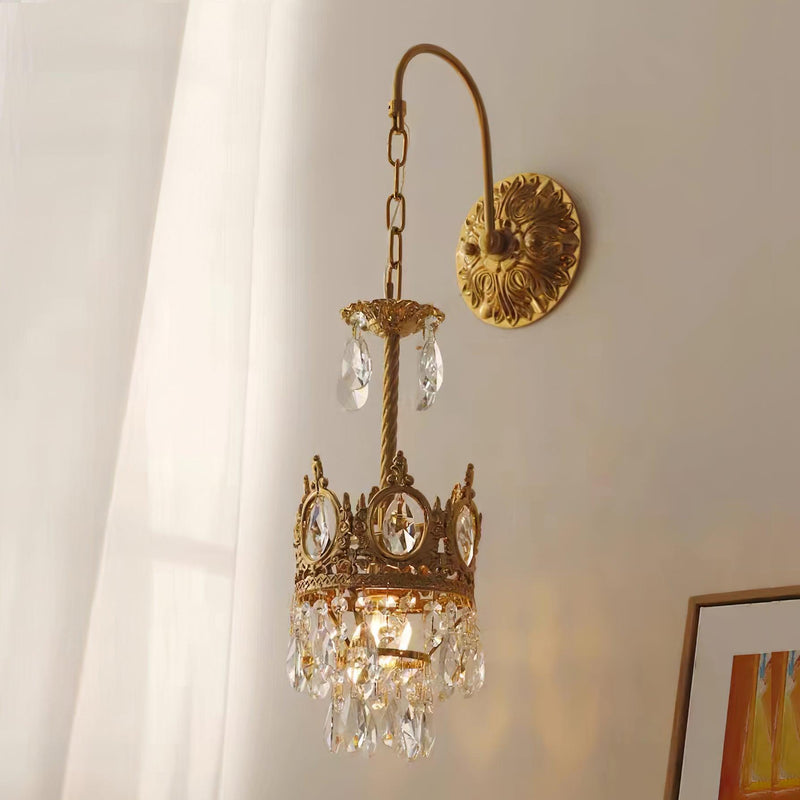 Crystal Crown Wall Light-DWHOME