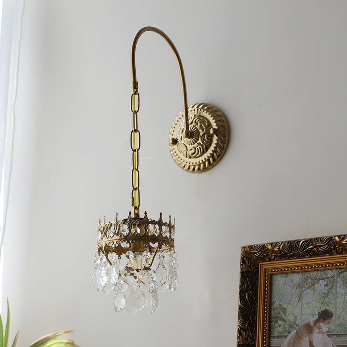 Crystal Crown Sconce.