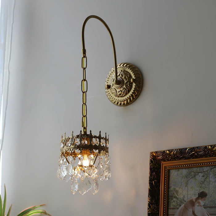 Crystal Crown Sconce-DWHOME
