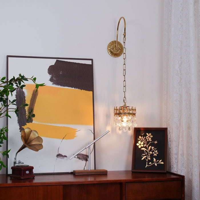 Crystal Crown Sconce-DWHOME