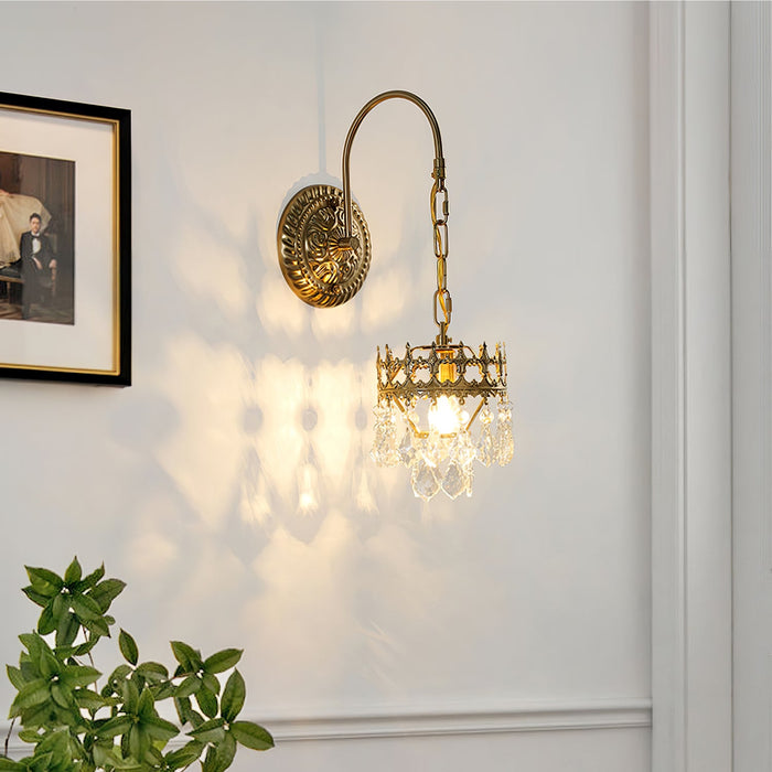 Crystal Crown Sconce.