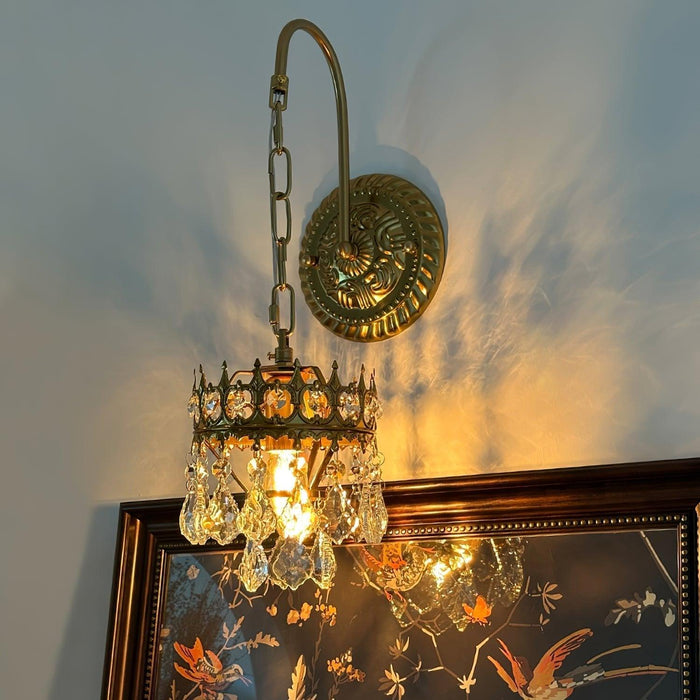 Crystal Crown Sconce-DWHOME